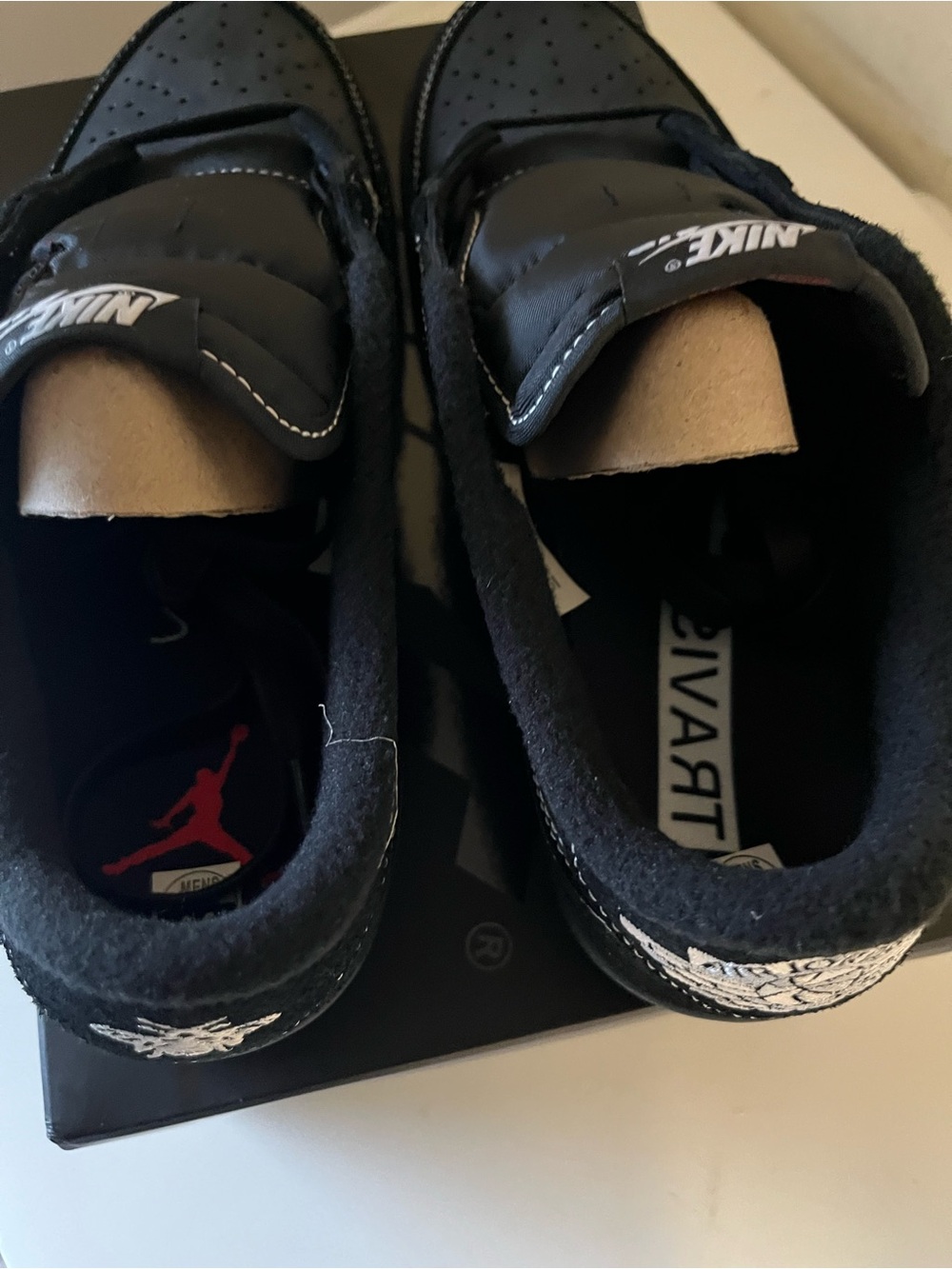Travis Scott x Air Jordan 1 Low Black Phantom Men’s - Picture 5 of 6
